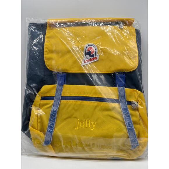 Invicta Jolly III Vintage Icon Backpack Yellow/Navy/Denim 206001024 B36 NEW - Picture 1 of 12